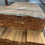 Ca. 346x Guyana Teak Planken Geschaafd, 27x70mm, lengte 168/155cm, 178